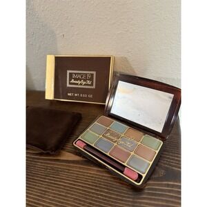 Vintage Image 19 Beauty Eye Kit Shade Eyeshadow Palette Compact w/ Mirror Rare